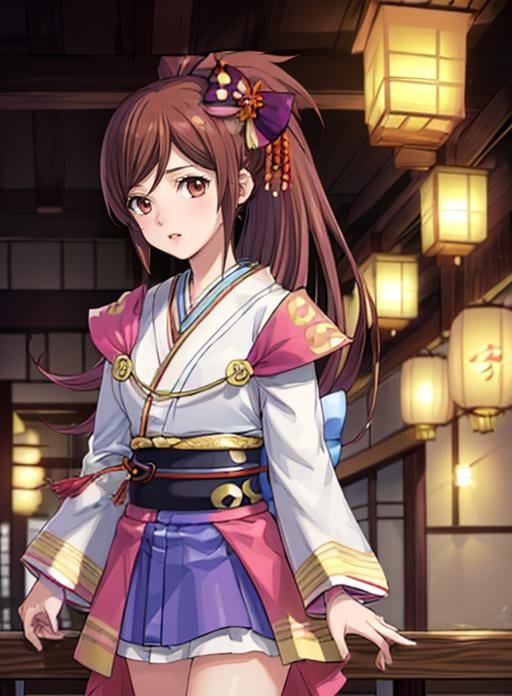 best quality, (masterpiece),(ultra-detailed), (high quality), (high resolution), <lora:add_detail:0.5>,  <lora:oichi:0.7>,oichi, brown hair, japanese clothes, long hair, hair ornament, bow, ponytail, kimono, hair bow