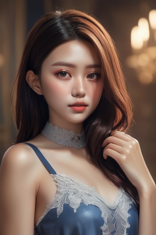 masterpiece, (best quality:1.4), ultra-detailed, 1 girl, 22yo, wear daily elegant outfit, close up perfect face, dramatic lighting, high resolution, genuine emotion, wonder beauty , Enhance, bright colors,Enhanced All,Surreal photography ,xxmix_girl