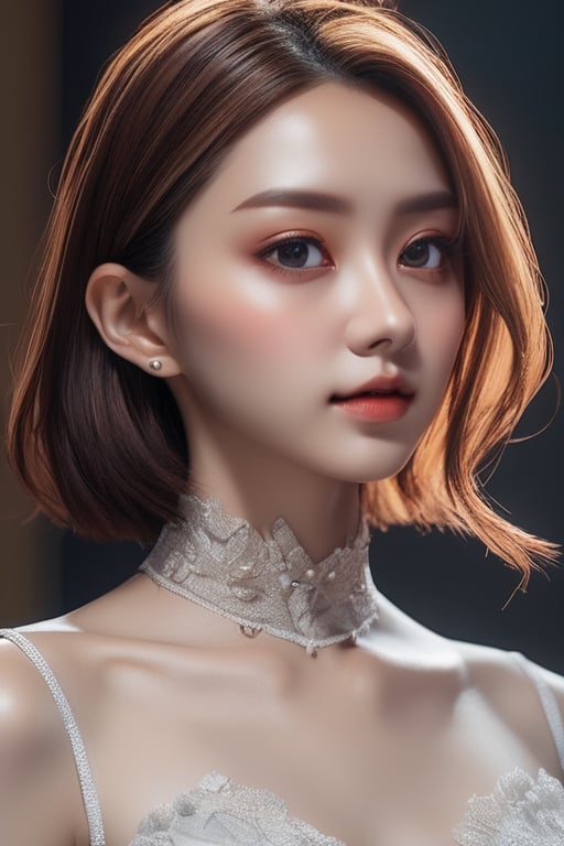 masterpiece, (best quality:1.4), ultra-detailed, 1 girl, 22yo, wear daily elegant outfit, close up perfect face, dramatic lighting, high resolution, genuine emotion, wonder beauty , Enhance, bright colors,Enhanced All,Surreal photography ,xxmix_girl,aesthetic portrait