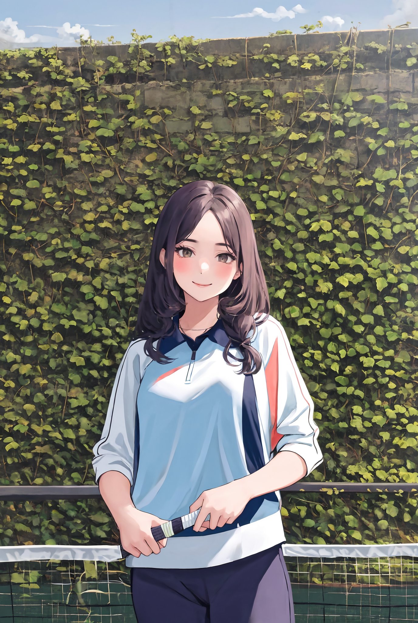 Portrait of beautiful girl playing badminton,
(finely best quality illustration:1.2), (kawaii girl:1.0), (1girl, 1man:1.0),   (medium breasts:1.0), (smile:0.8), (ultra-detailed, highres:1.0),.masterpiece,best quality,incredibly  detail eyes,shore, 

Indoors, ,scenery, playing tennis, ,masterpiece,cloudstick,incredibly absurdres,high detail eyes,

,,long hair, at tennis field, age 18,medium breasts, wearing tennis suit, seductive face ,High detailed ,Wenny