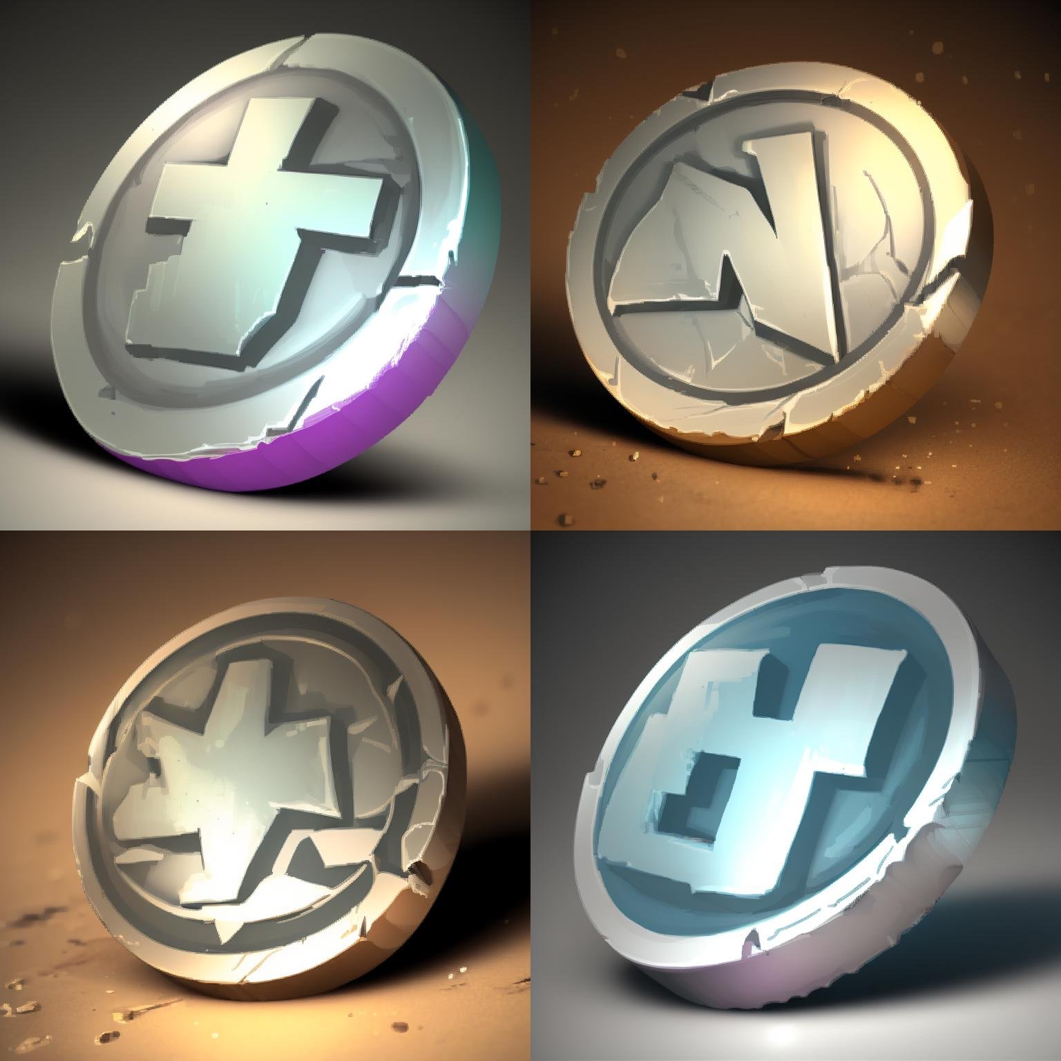 ((masterpiece,best quality)), <lora:FantasyIcons_Coins:0.8>, vivid color coin, shiny metal