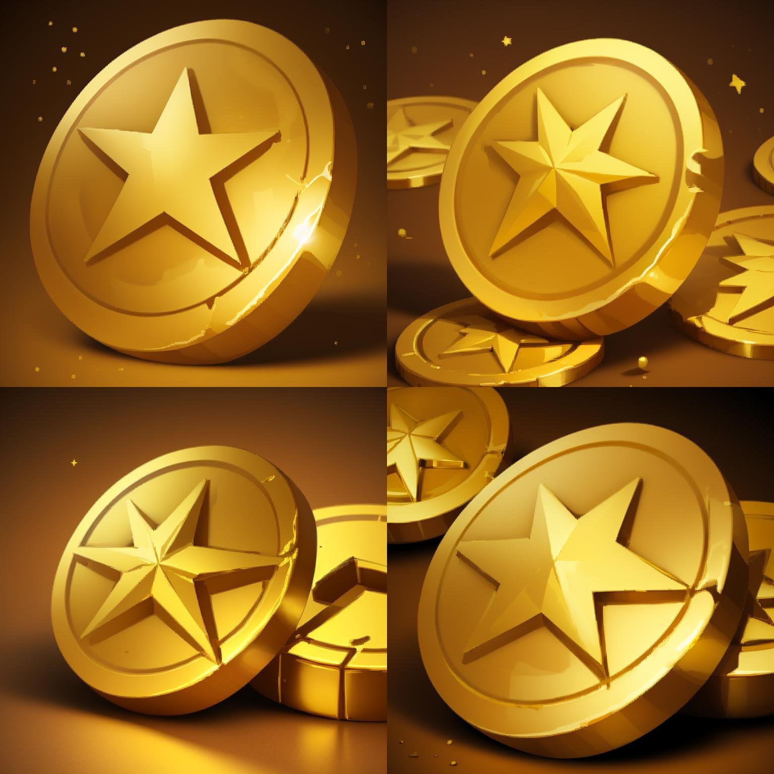 ((masterpiece,best quality)), <lora:FantasyIcons_Coins:0.8>, gold coin, shiny metal, (star symbol:1)