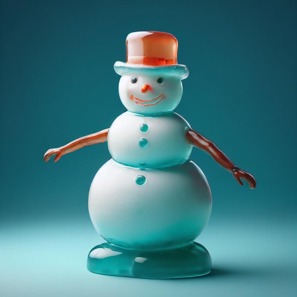 a snowman, je11y<lora:je11y:1> 