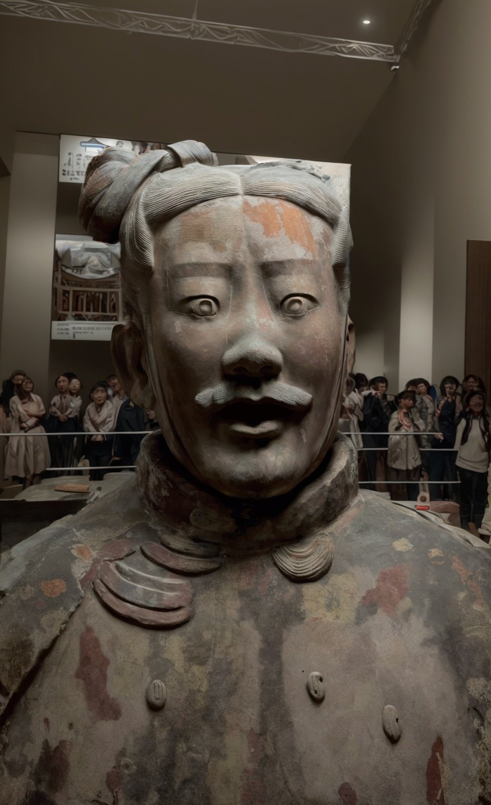 Crowd,Front,Indoor,China model Museum,