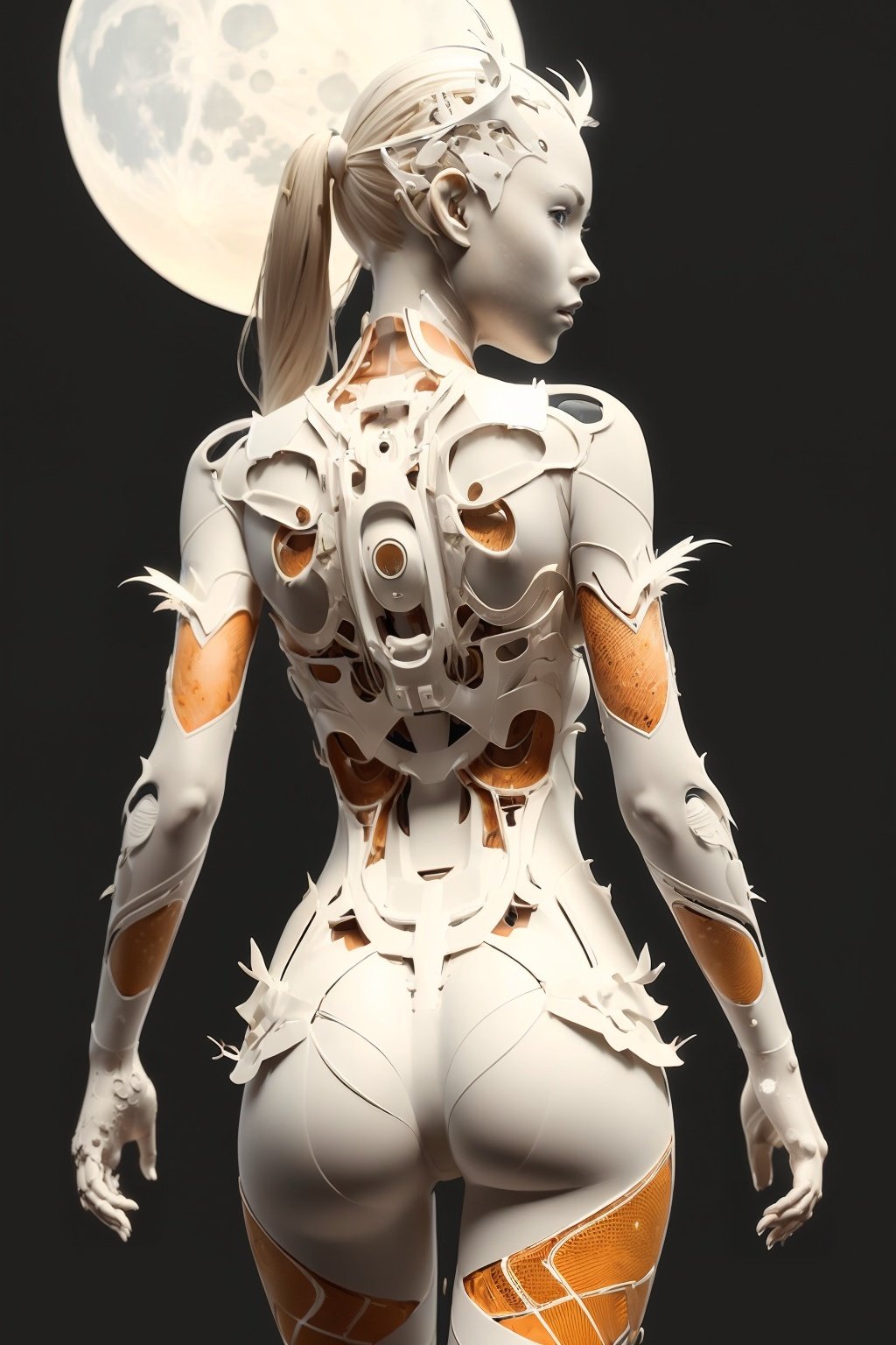 1 girl,full body,red Mecha,from behind,Unreal Engine,8k render,Full color,best quality,ultra high res,Super realistic art,best quality,masterpiece,illustration,an extremely delicate and beautiful,CG,unity,wallpaper,official art.hyperrealistic,Amazing,finely detail,extremely detailed CG unity 8k wallpaper,(realistic, photo-realistic:1.37),(Symmetrical figure,Gun,Moon,Xinghe,Flame,Smoke,Luminous technology silk,glare,Gorgeous pattern:1.3),<lora:Xian-T手部修复lora（不用controlnet也不坏手了）_v3.0:1>,nanotech,<lora:Fisher_Nanotech Android v0.2:0.65>,