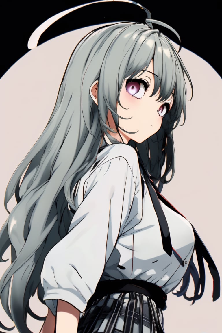 "1 girl, Anime-inspired scenes, adorable girls, attractive high school girls, (kawaii style), playful chases, whimsical artwork, (seductive expressions), bright colors, upskirts, light grey hair, light green hair, (((dark circles under the eyes))), purple eye, ahoge, Stinking eyes, long hair, BIG BREASTS, black blazer, white blouse, plaid pleated skirt.''
BREAK, masterpiece, highest quality, cute illustrations, 1girl,perfect,hand,fingers,masterpiece,best quality, nsfw,Prison,1 girl,midjourney