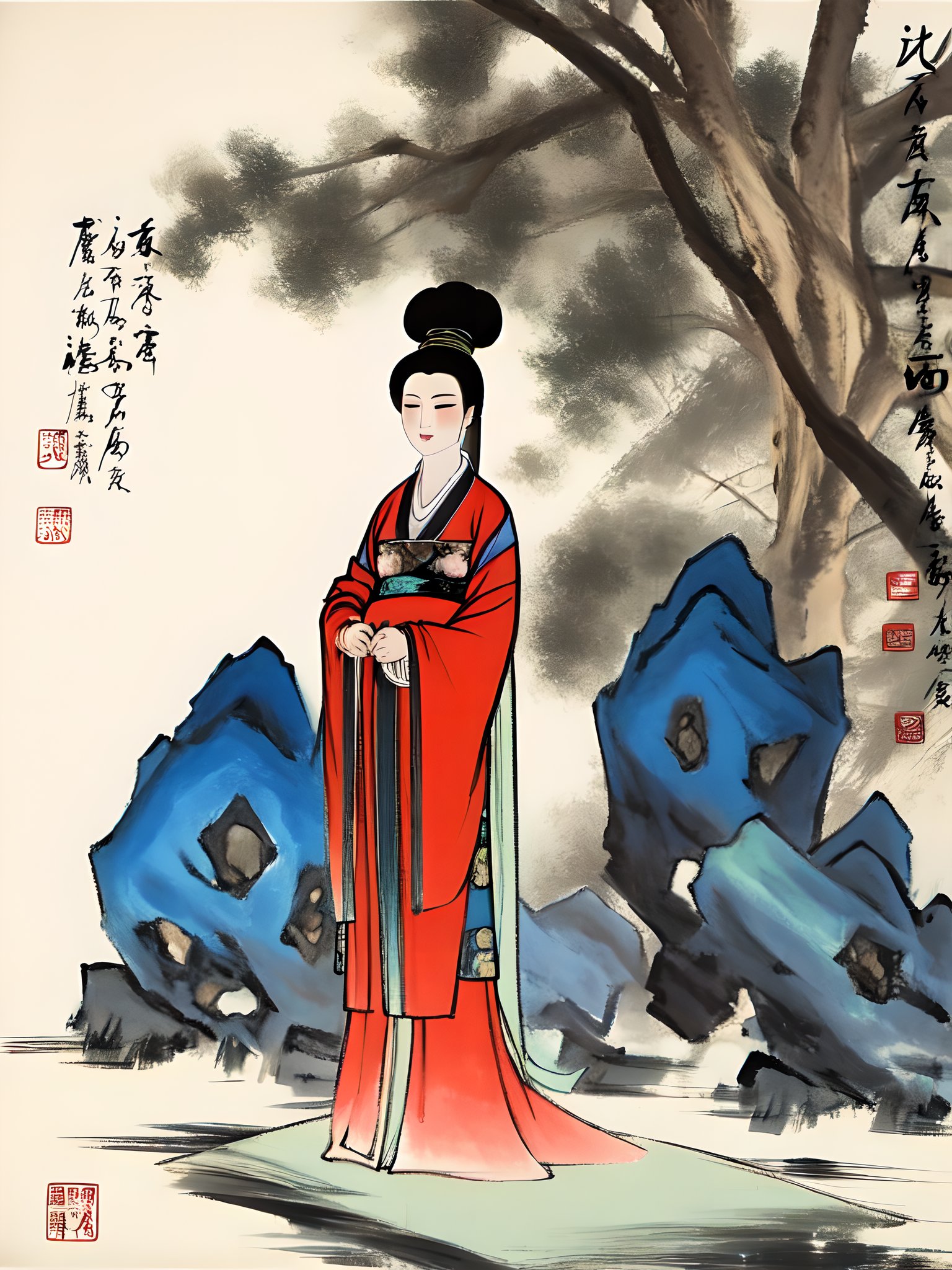  Chinese lady painting