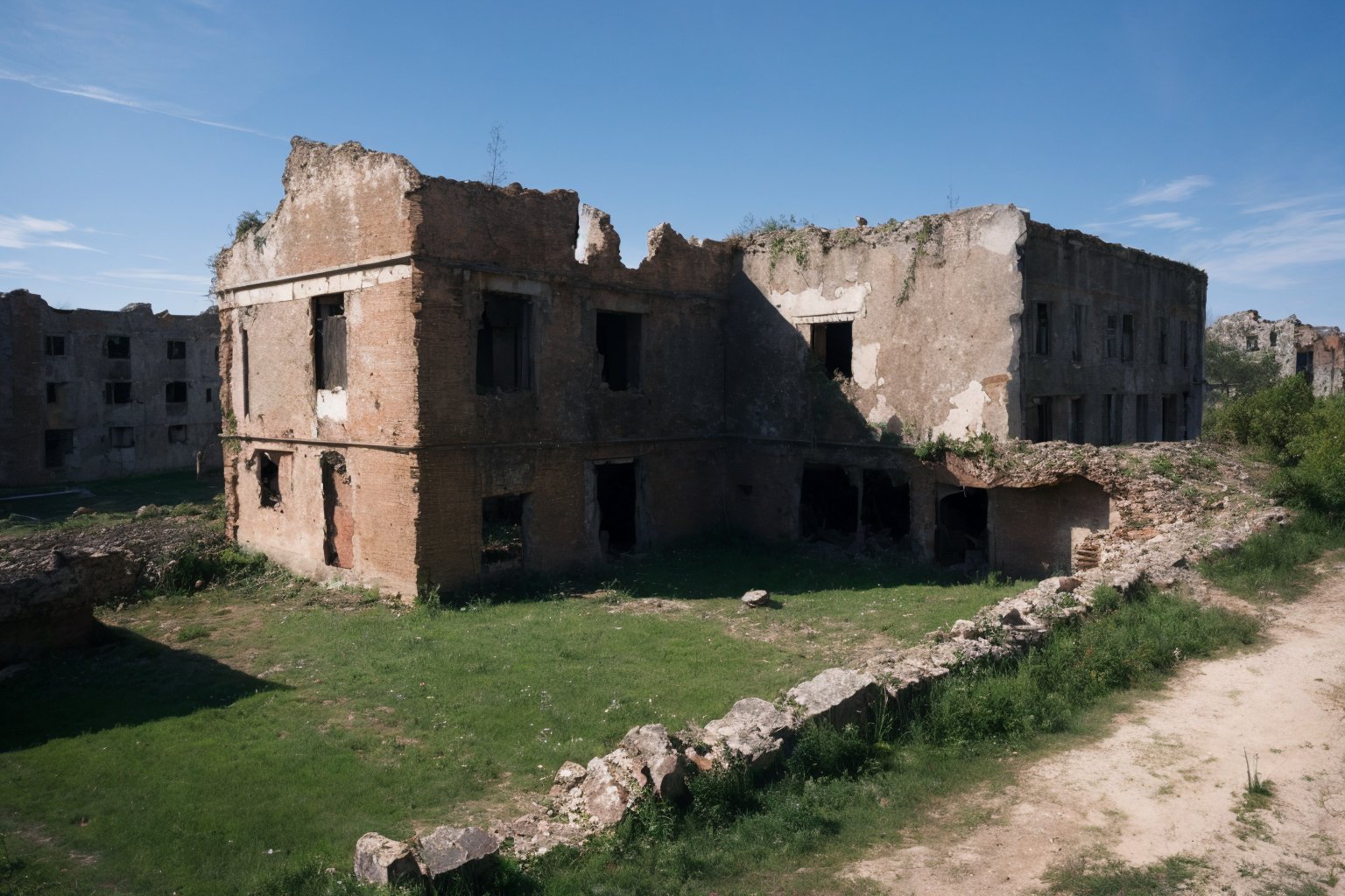  absurdres,incredibly absurdres,realistic,,Postwar ruins,