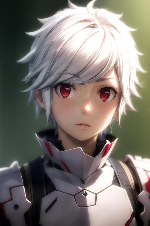 (best quality:1.1), (masterpiece:1.4), photorealistic, 1boy, solo, male focus, looking at viewer, , depth of field, ligne claire, , <lora:bell_cranel:0.9>, bell_cranel, white hair, red eyes, , , science fiction dieselpunk,