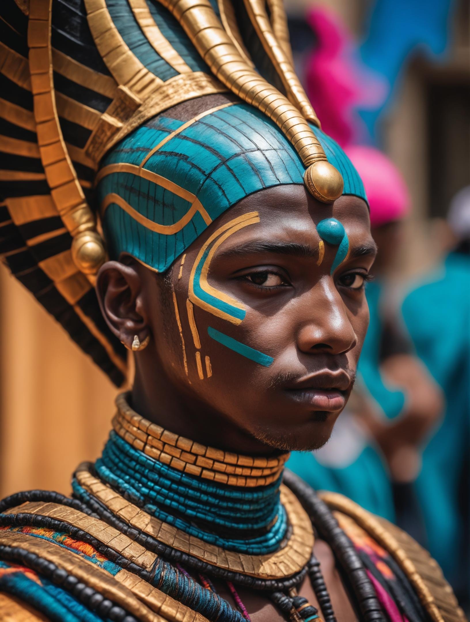 awardwinning photo, dynamic of young osiris, colorful, close up, cinematic shot, Fujifilm XT, (Highest Quality, 4k, masterpiece, Amazing Details:1.1), film grain, Fujifilm XT3