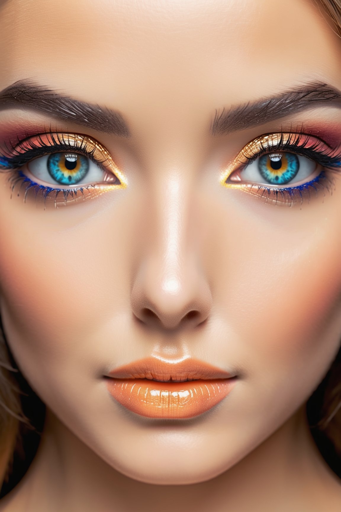 (best quality:1.2,ultra-detailed), (realistic:1.37), beautiful detailed eyes, extremely detailed eyes, closeup view, longeyelashes, mesmerizing gaze, sparkling eyes, expressive eyes, vivid colors, studio lighting, sharp focus, highres, portraits, colorful palette