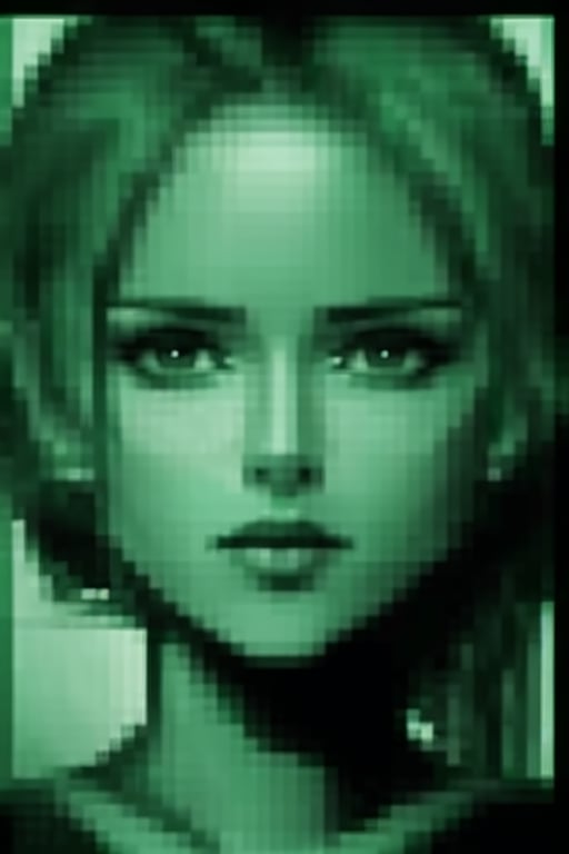(masterpiece, best quality), 1girl,  mgscodec, green theme, portrait, monochrome
