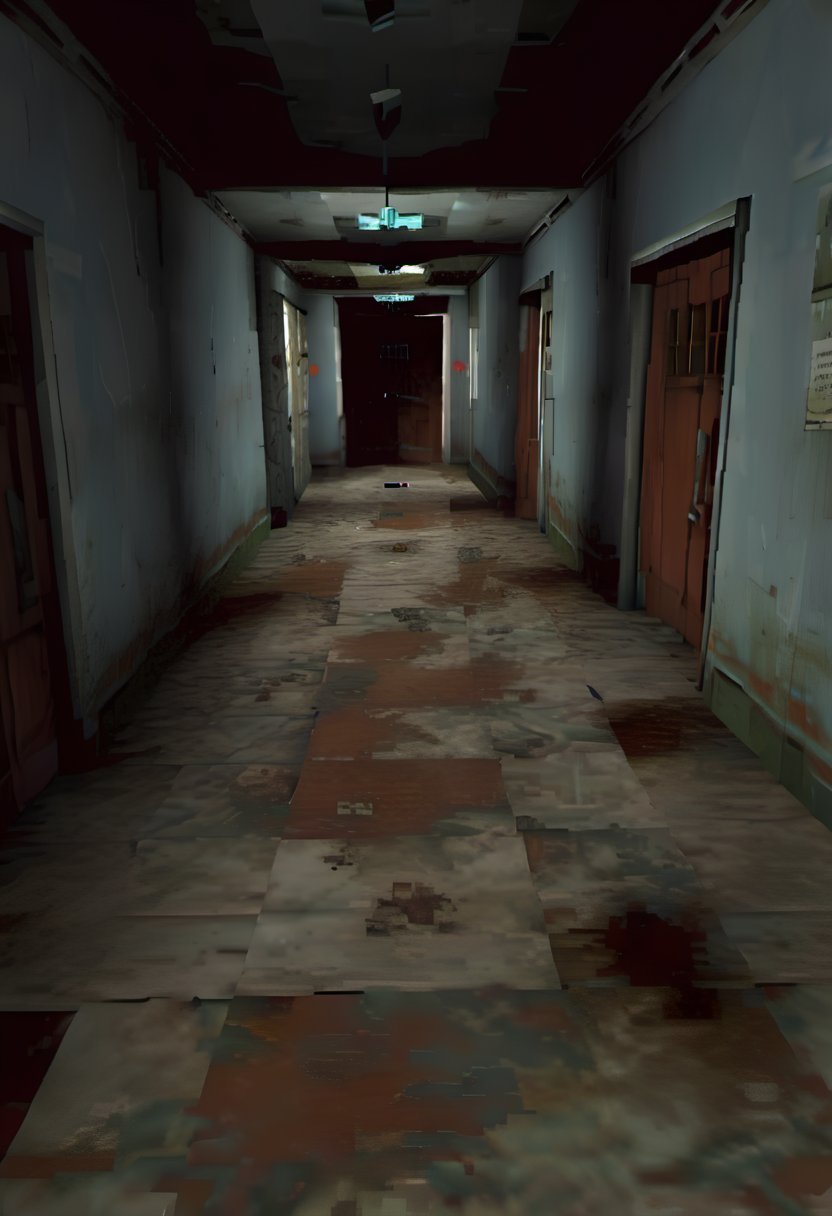 ps1 style
game screenshot
inside
hallways
abandoned
hospital
scary
