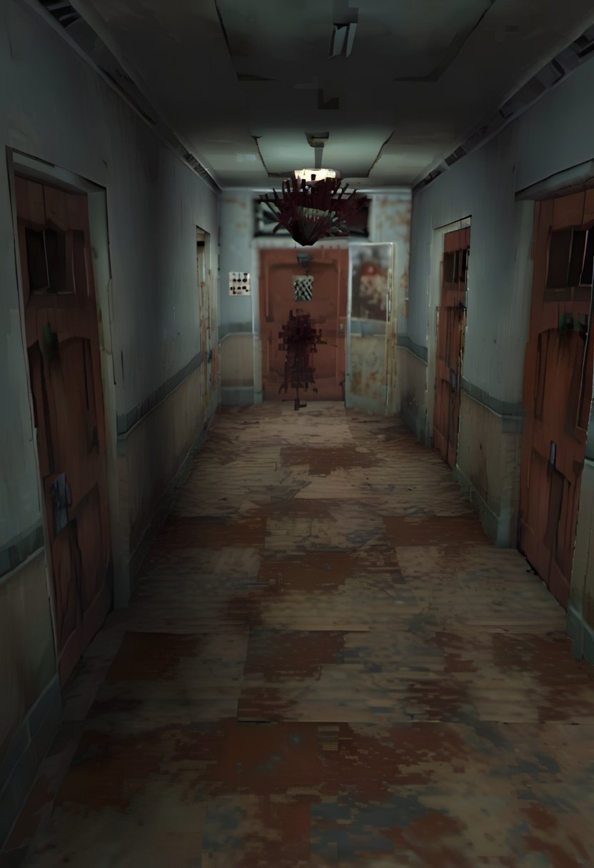 ps1 style
game screenshot
inside
hallways
abandoned
hospital
scary
