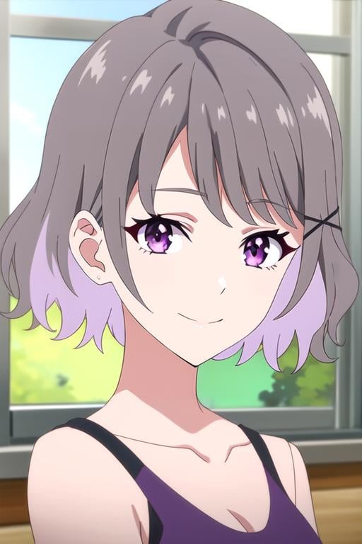 (best quality:1.1), (masterpiece:1.4), sketch, 1girl, solo, looking at viewer, , , anime coloring, , <lora:akari_tanikita:0.94>, akari_tanikita, grey hair, purple eyes, short hair, multicolored hair, ,