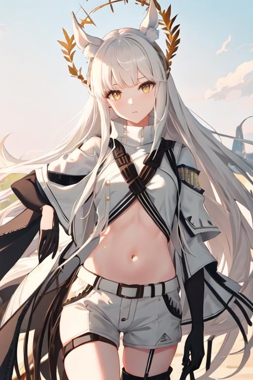 best quality, masterpiece, highres, solo, {platinum_arknights:1.15}, animal_ears, long_hair, bangs, horse_ears, white_hair, animal_ear_fluff, yellow_eyes, upper_body, very_long_hair, brown_eyes