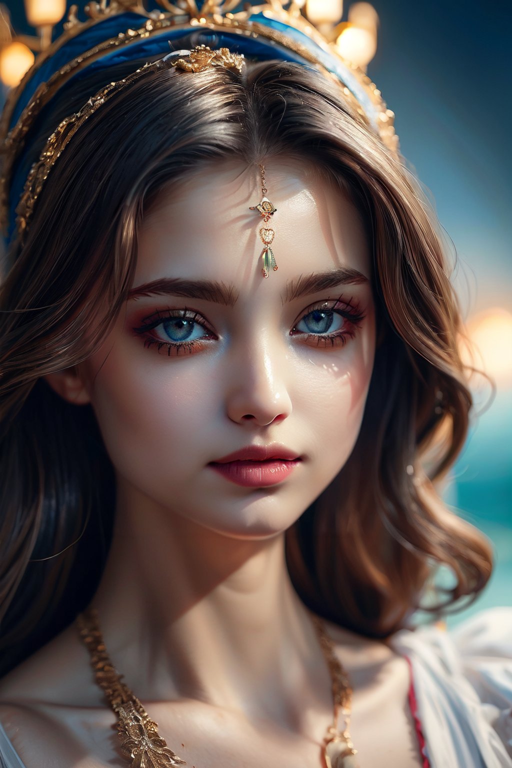 (masterpiece, high quality:1.5), 8K, HDR, 
1girl, well_defined_face, well_defined_eyes, ultra_detailed_eyes, ultra_detailed_face, by FuturEvoLab, 
ethereal lighting, immortal, elegant, porcelain skin, jet-black hair, waves, pale face, ice-blue eyes, blood-red lips, pinhole photograph, retro aesthetic, monochromatic backdrop, mysterious, enigmatic, timeless allure, the siren of the night, secrets, longing, hidden dangers, captivating, nostalgia, timeless fascination, Edge feathering and holy light, Exquisite face, Exquisite face, Exquisite face,Exquisite face