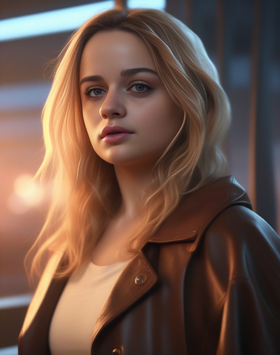 JoeyKing,<lora:JoeyKingSDXL:1>,portrait,female,dramatic lighting::2&4k-digital painting of a beautiful blonde woman in her 30s with brown eyes and long wavy hair sitting on top atstation concept art smooth illustration highlights from the windows ::8K octane render. Trending cgsociety by James Gurney + Artgerm; wayne reynolds comic book style hyperrealism alphonse much detail character portrait photo shoot nikon dassen Kopermann & Dune sci fi dramatic cinematic lightning cute adorable moody sunset light professional boke details painterly 3/5 shot