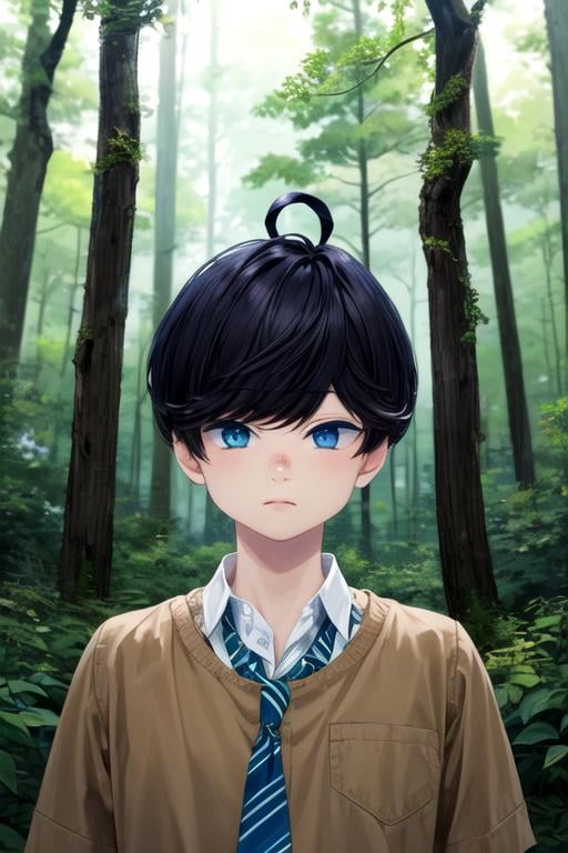 (best quality:1.1), (masterpiece:1.4), , 1boy, solo, male focus, , , depth of field, , realistic, <lora:minato_yuzuki:0.96>, minato_yuzuki, black hair, blue eyes, short hair, , The Forest of Mirrors: A place where reality is distorted and nothing is as it seems, 16k resolution