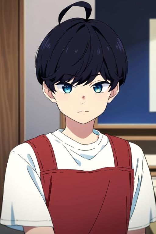 (best quality:1.1), (masterpiece:1.4), , 1boy, solo, male focus, , upper body, depth of field, , , <lora:minato_yuzuki:0.74>, minato_yuzuki, black hair, blue eyes, short hair