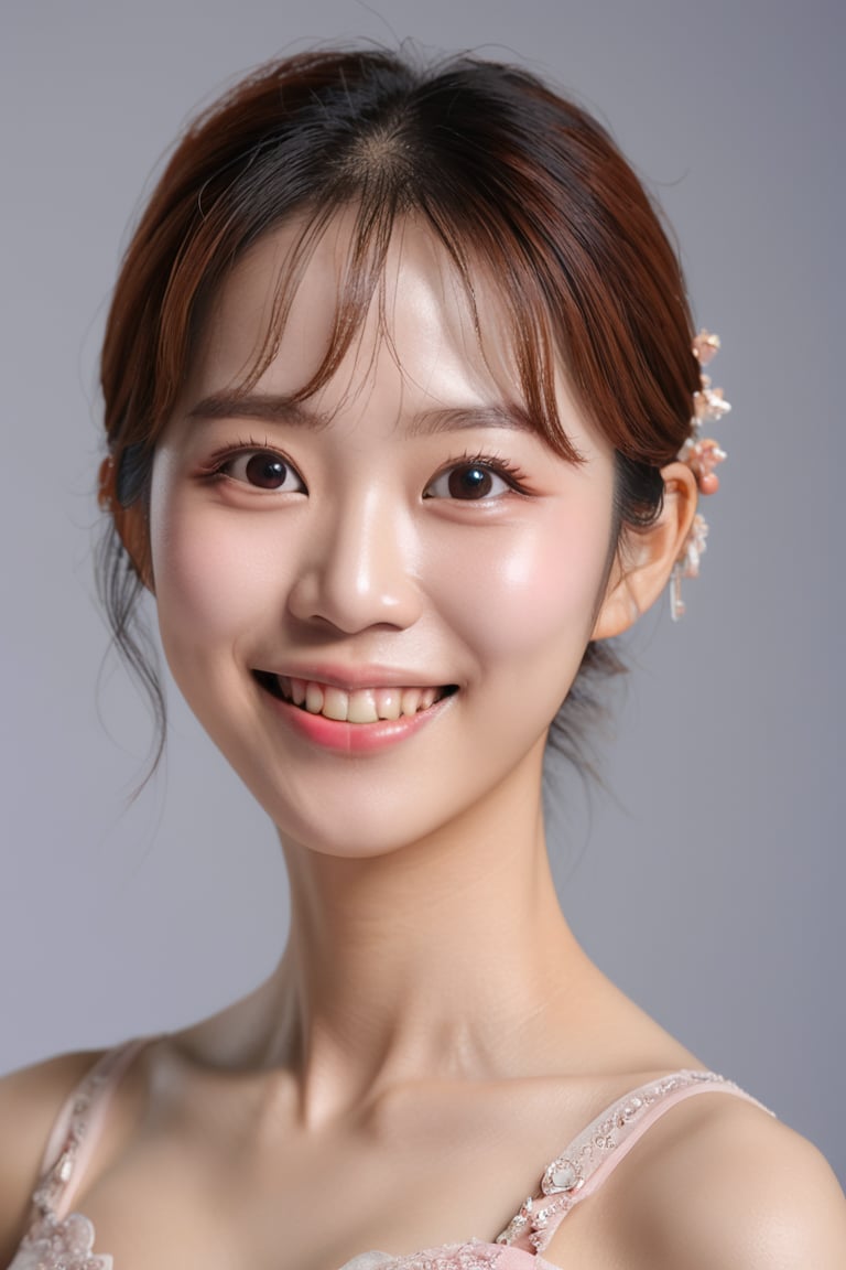 (masterpiece, best quality, high resolution:1.2), professional photo, HDR, natural light, (anti-aliasing:1.2), lifelike texture, limited palette, backlit, accent lighting, detailed face, detailed eyes, detailed skin, extremely detailed, intricate details, realistic, dr24leedahye, smile