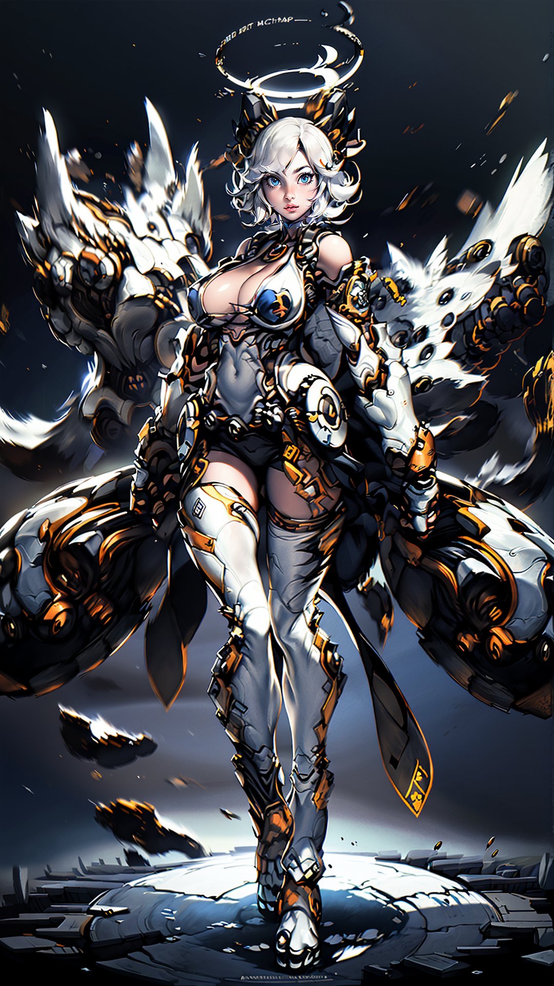  bj_Fault art,1girl,,solo,long hair,black_eyes,pretty face,animification,glowing eyes,glitch,white hair,
cinematic lighting,strong contrast,high level of detail,Best quality,masterpiece,(machinery 1:2),azur lane, Mecha,triangle black hole,best quality, posing in front of a colorful and dynamic background,,,((nude:0.67)), (boobs naked:0.8), ((nipples:0.8)), Hyung Tae Kim, BY MOONCRYPTOWOW,HALO,PHYCHEDELIC, Soulcalibursophitia