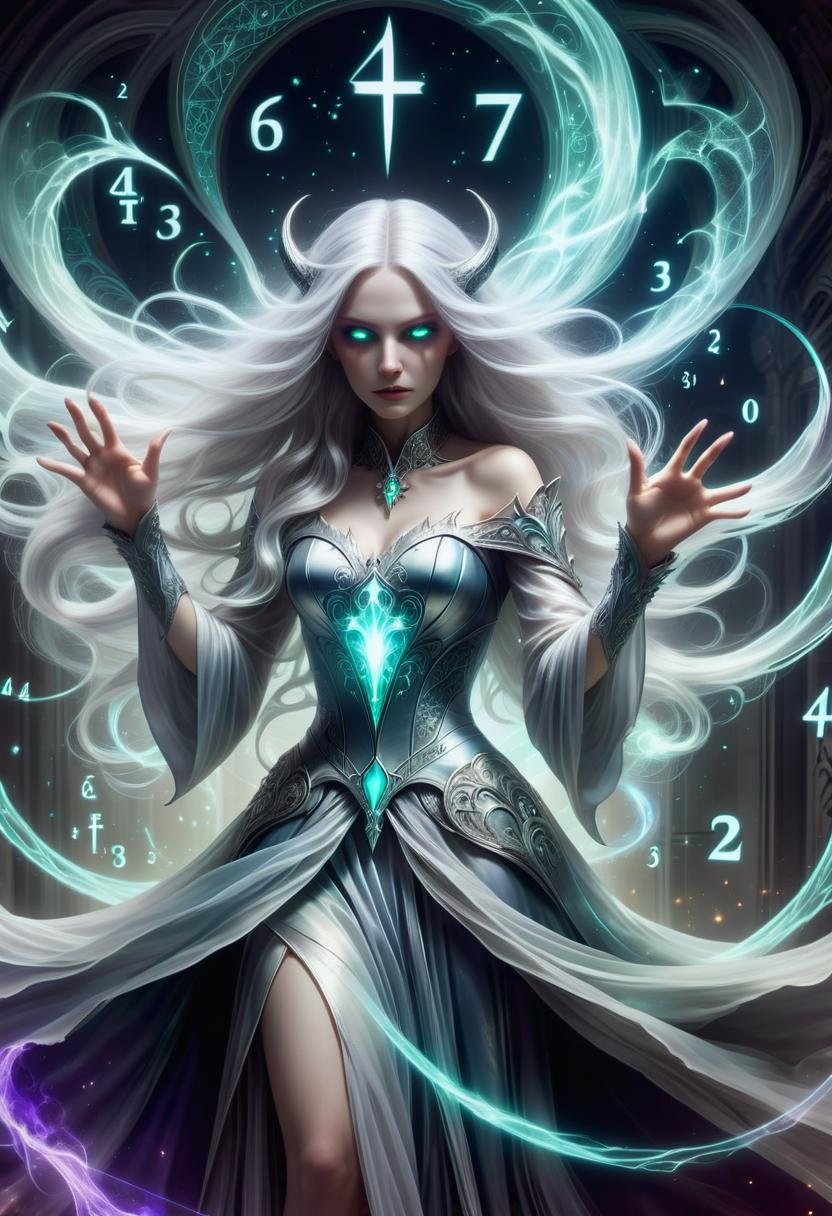 hyper detailed masterpiece, dynamic, awesome quality,DonMM4hM4g1cXL math magic,succubus, transluscent ethereal otherworldly unnatural nebulous incorporeal phantasmal nebulous vaporous phantasmal ghostly soul specter, long flowing silver hair,pale white lucid skin, fantasy, grayish tattered gown, hands with claws,dim eyes, screaming in agony,eerie, stygical, floating, gliding, omen of death, benevolent, hipster,interactive,deadly, <lora:DonMM4hM4g1cXL-000010:0.8>