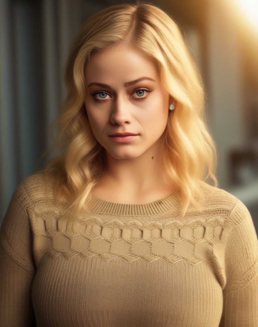 OliviaTaylorDudley,<lora:OliviaTaylorDudleySDXL:1>,masterpiece,beautiful,extremely detailed,(ultra high res),(8k UHD best quality), (realistic, photo-realistic:1.37), depth_of,field, blurry_background, photo_inset,Dramatic lighting,reference_inset,photo_background,brown_eyes,photorealistic,looking_at_viewer,1girl,shiny skin,detailed skin,(((sweater)))