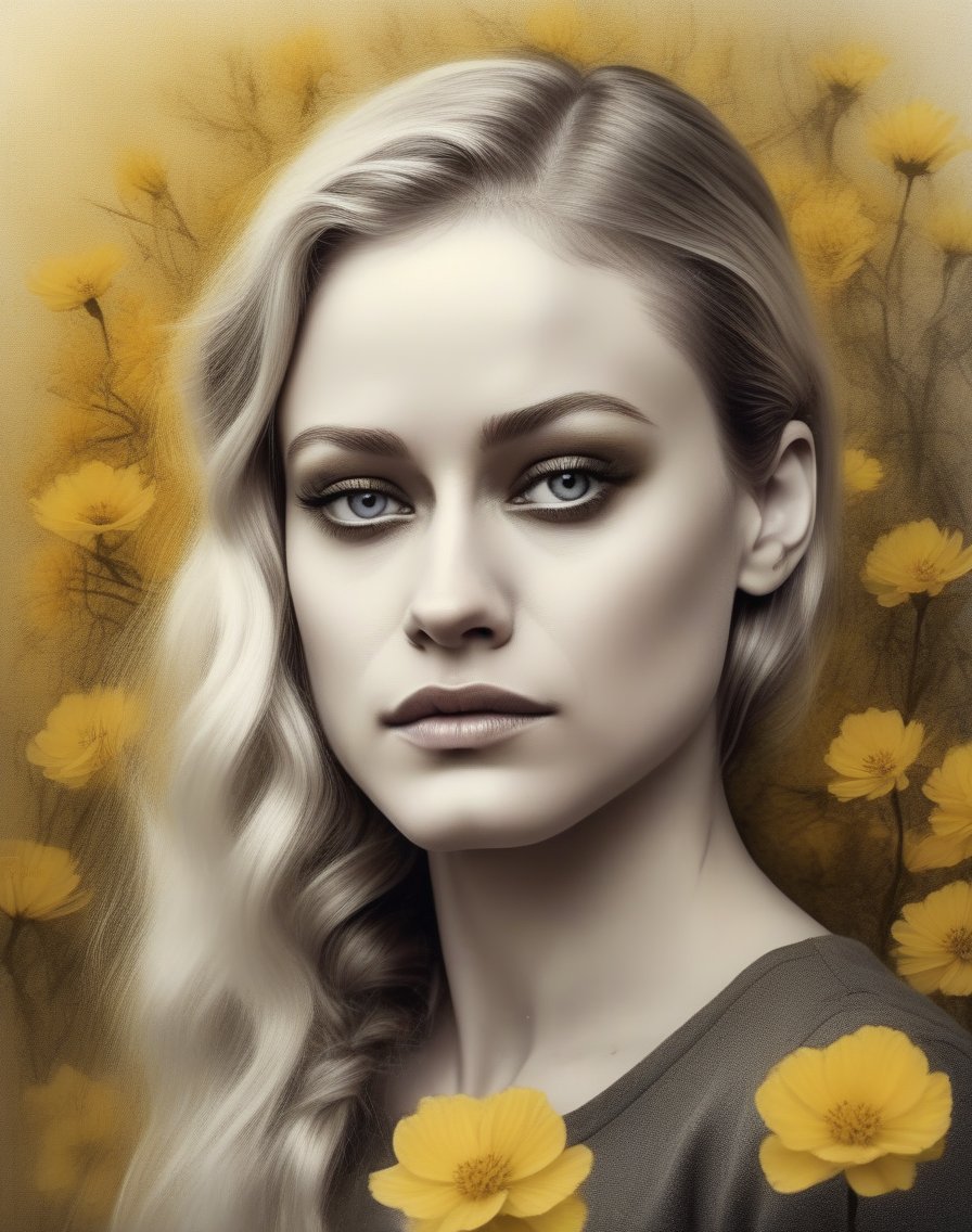 OliviaTaylorDudley,<lora:OliviaTaylorDudleySDXL:1>Girl with beautiful sad eyes on the background of flowering garden. earthy tone and yellow colors (glamour by Dior). Hyperrealistic, real, art, photography, realistic, masterpieces, high quality, best quality, official art, beautiful, aesthetic, highly detailed, intricate, sharp focus, digital art, [style by Luis Royo and Fabian Perez], fine charcoal , pencil sketch, stencil layered resin, 16k, UHD, HDR, (Masterpiece: 1. 5), (best quality: 1. 5)