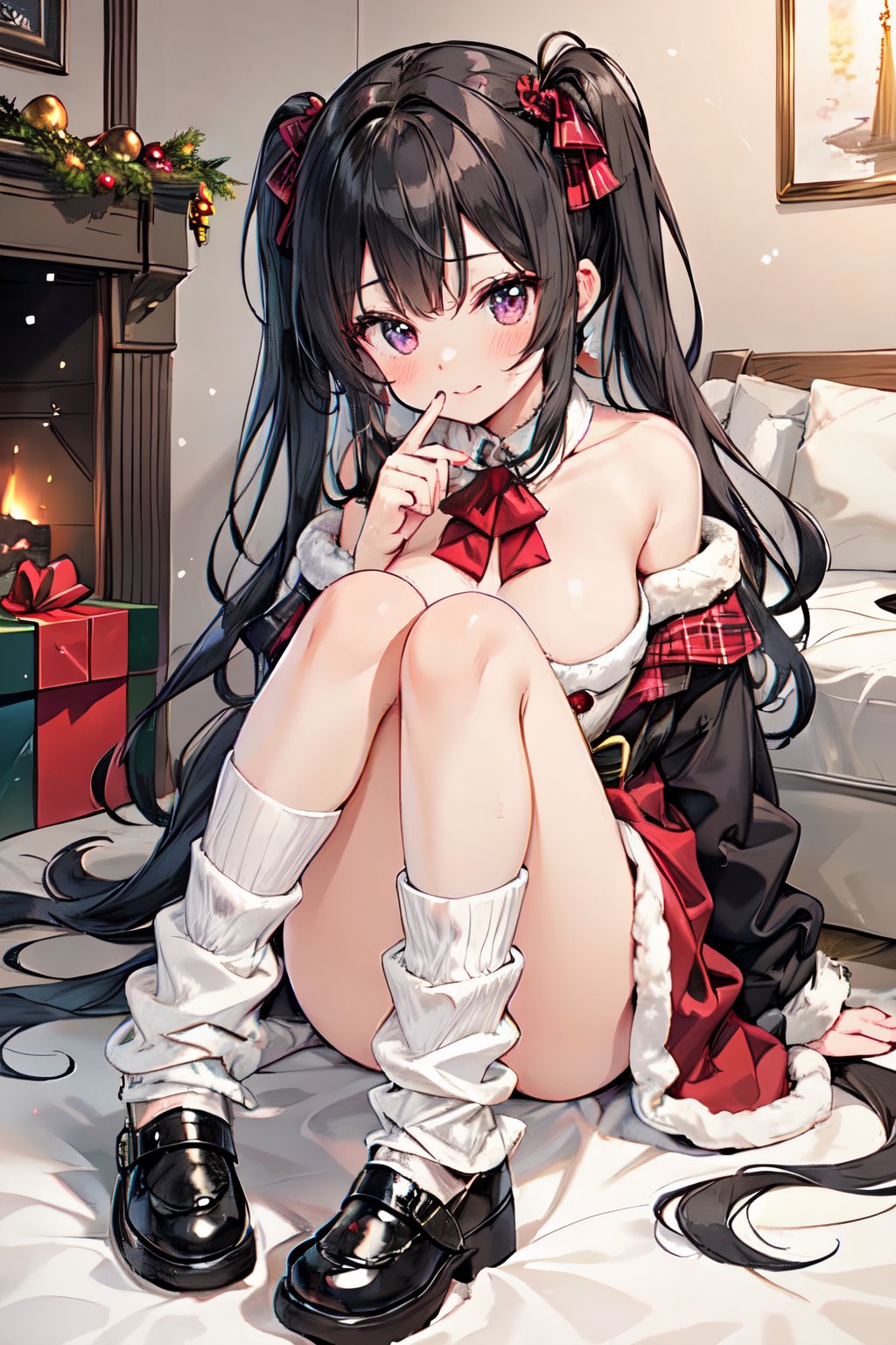 (best quality, masterpiece), 1girl, 22 years old, cute girl, shiny body, shiny skin, (Christmas costume, medium breasts), indoors, sitting, christmas stage,(wearing red loose socks), red heaps socks,(MaryJane shoes),
BREAK
super detailed skin, beautiful detailed eyes, perfect arms, perfect hand, perfect finger, perfect legs, full-body shot,
highly detailed beautiful face and eyes,heaps socks