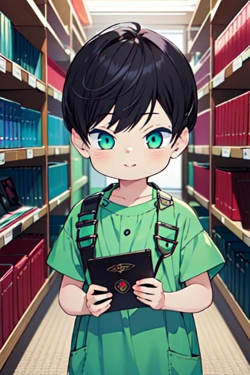 (best quality:1.1), (masterpiece:1.4), game cg, 1boy, solo, male focus, , upper body, , , , <lora:gakuto_yuzuki:0.88>, gakuto_yuzuki, black hair, green eyes, short hair, child, king costume, science fiction detective, HD-DVD