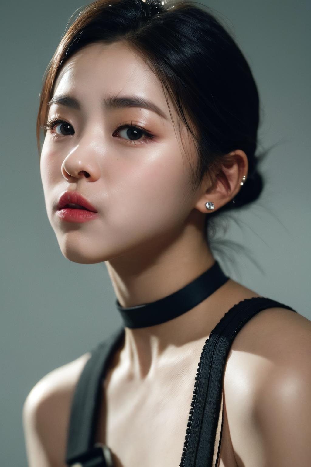 <lora:ITZY Ryujin:1>, ITZY Ryujin, pouty lips, pout, 1girl, solo, realistic, looking at viewer, photograph, photorealistic, beautiful and aesthetic, extremely detailed skin, extremely detailed hair, shadows, masterpiece, top quality, best quality, highres, ultra-high res, ultra-detailed, detailed lighting, high key lighting, vignetting,