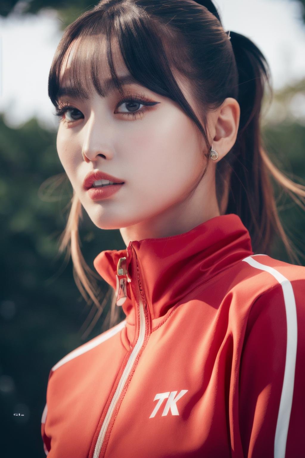 <lora:Momo_BRA:1>, (a picture of Momo, track suit, sneakers, outdoors, park), (detailed lighting, extremely detailed skin, extremely detailed hair, shadows, 8k), looking at viewer, (High Key Lighting), masterpiece, top quality, best quality, official art, unity 8k wallpaper, highres, ultra-high res, ultra-detailed, beautiful and aesthetic