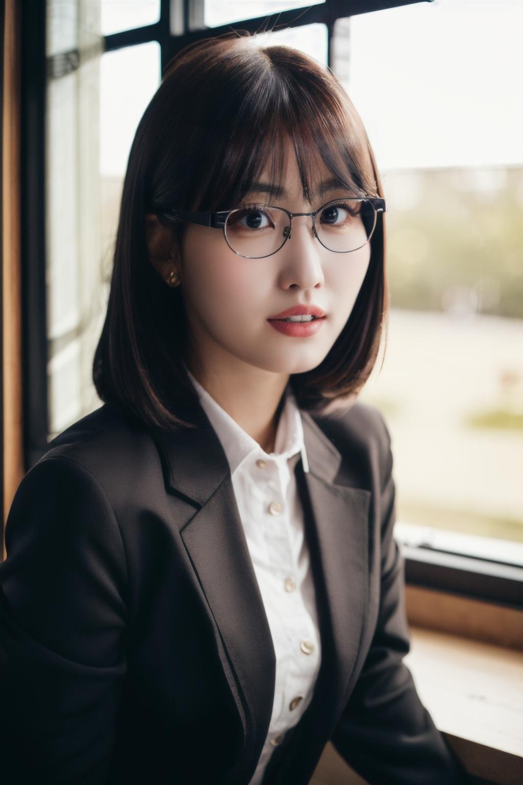 <lora:Momo_BRA:1>, (a picture of Momo, office worker, office lady, suit, indoors, office), (detailed lighting, extremely detailed skin, extremely detailed hair, shadows, 8k), looking at viewer, (High Key Lighting), masterpiece, top quality, best quality, official art, unity 8k wallpaper, highres, ultra-high res, ultra-detailed, beautiful and aesthetic