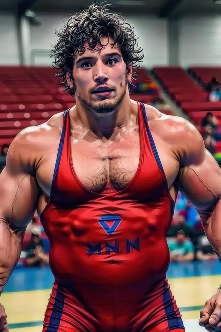 (masterpiece,  best quality:1.2),  man,  facial hair,  ,  solo,  1boy,  (depth of field:1.1),  ,  photo of man,  wrestling singlet,  (((medium shot))),  arena,  masterpiece,  perfect face,  perfect picture,  detailed eyes,  sharp focus,<lora:EMS-238348-EMS:1.000000>