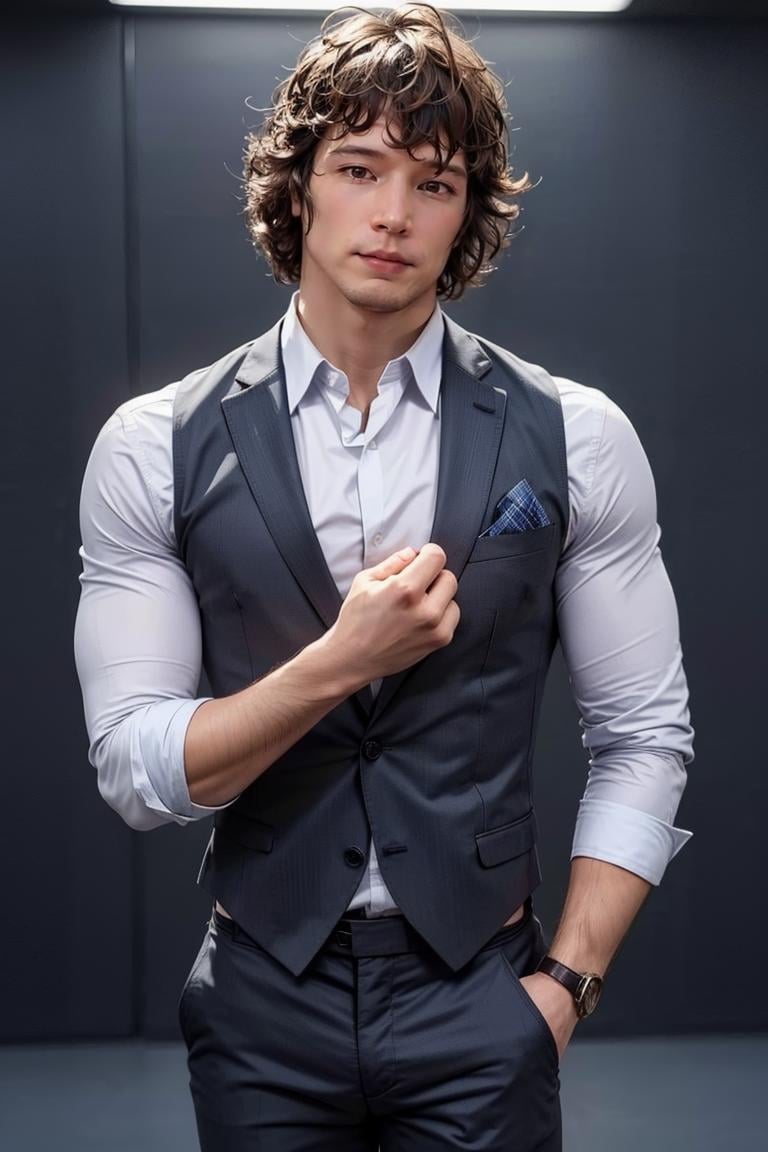 photo of person,  man,  smirk,  (((muscular:1.2))),  dress shirt,  pants,  suit,  work clothes,  looking to viewer,  cinematic lighting,  detailed face,  detailed eyes,  masterpiece,  high_res,  perfect face, High detailed,<lora:EMS-238348-EMS:1.000000>