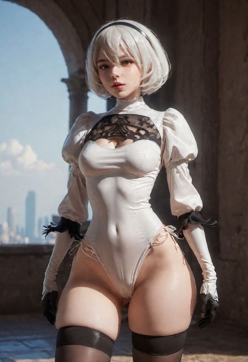 <lora:2b_nier_automataXL:0.7>,2B, detailed background, Depth of Field, volumetric light, crisp focus, Absurd, realistic proportions, good anatomy, (Realistic, hyperrealistic:1.4), HDR 16K,