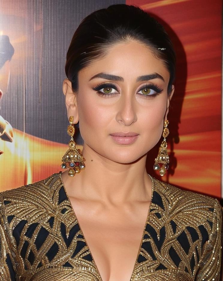 (masterpiece, solo, 1girl), high definition, highly detailed, <lora:kareena_kapoor:0.75> ntg kareena kapoor, black evening gown, red carpet, blank photography backdrop, looking at viewer, expressionless, cowboy shot,