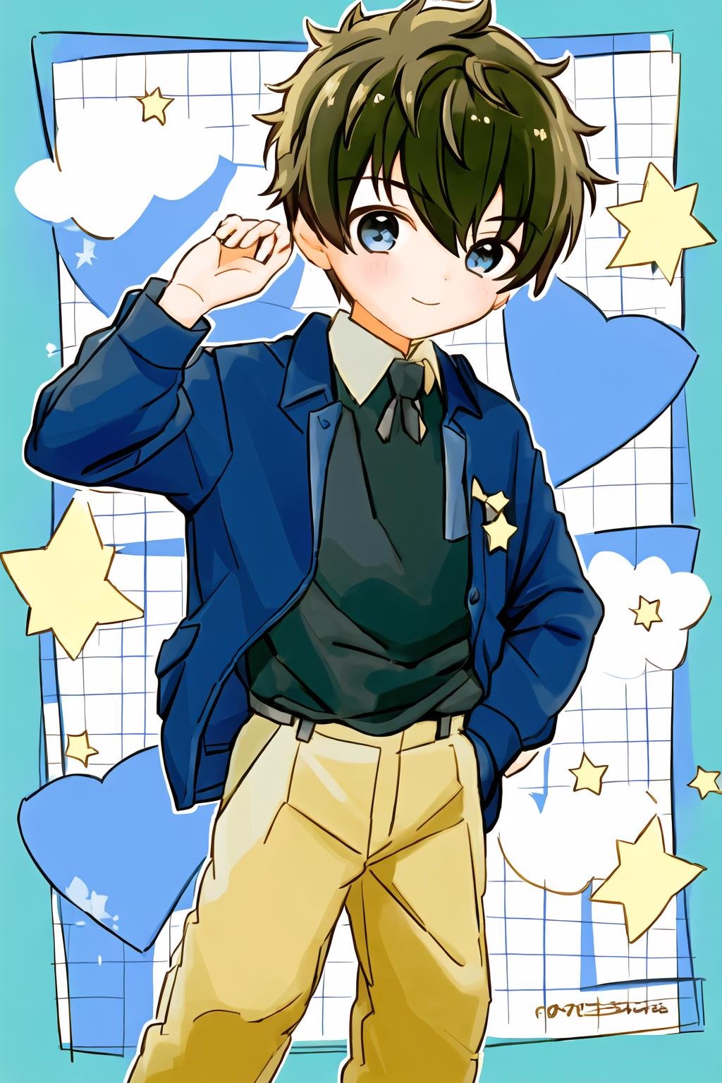 <lora:cartoon_stickers_v2_128>,1boy,