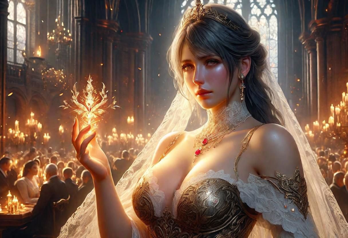 3drender, dreamy, charming  appetizing lady happy smiley big breast  ,facial muscles, looking viewer, wedding, see-final fantasy, WLOP,lights flower fly, (sharpness),tattoo, see-through,  (hot hourglass body), peaky blinders, intricate details, 8k post production, high resolution, hyperdetailed, trending on artstation, sharp focus,intricate details, highly detailed, natural skin texture,   high sharpness),(hdr:2)