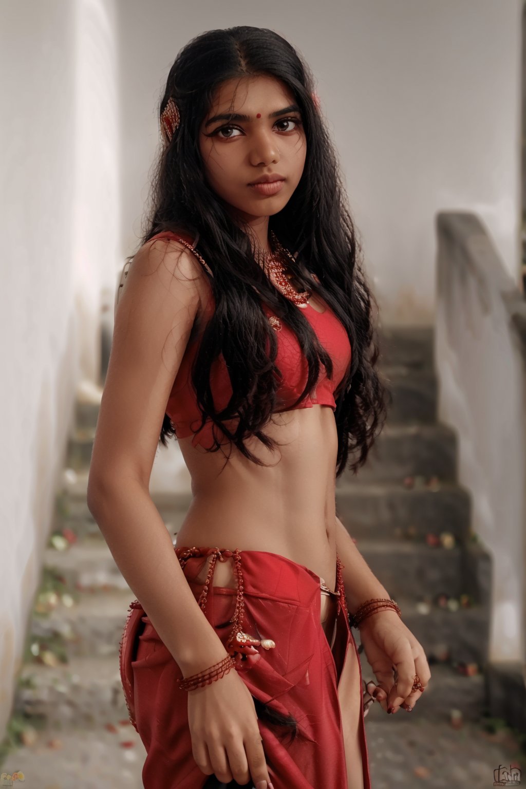 Raw photo of (17yo Kerala cute and Beautiful young woman:1.1) (best quality, highres, ultra-detailed:1.2),  Fully dressed, vibrant colors, glowing dimond, glowing eyes, realistic Raw photo, realistic lighting, traditional Red saree,  exotic beauty, mesmerizing eyes, elegant jewelry, ornate headpiece, intricate henna design, traditional attire,Paru,1 girl,Mallu girl,Mallu 18 old babe,perfect