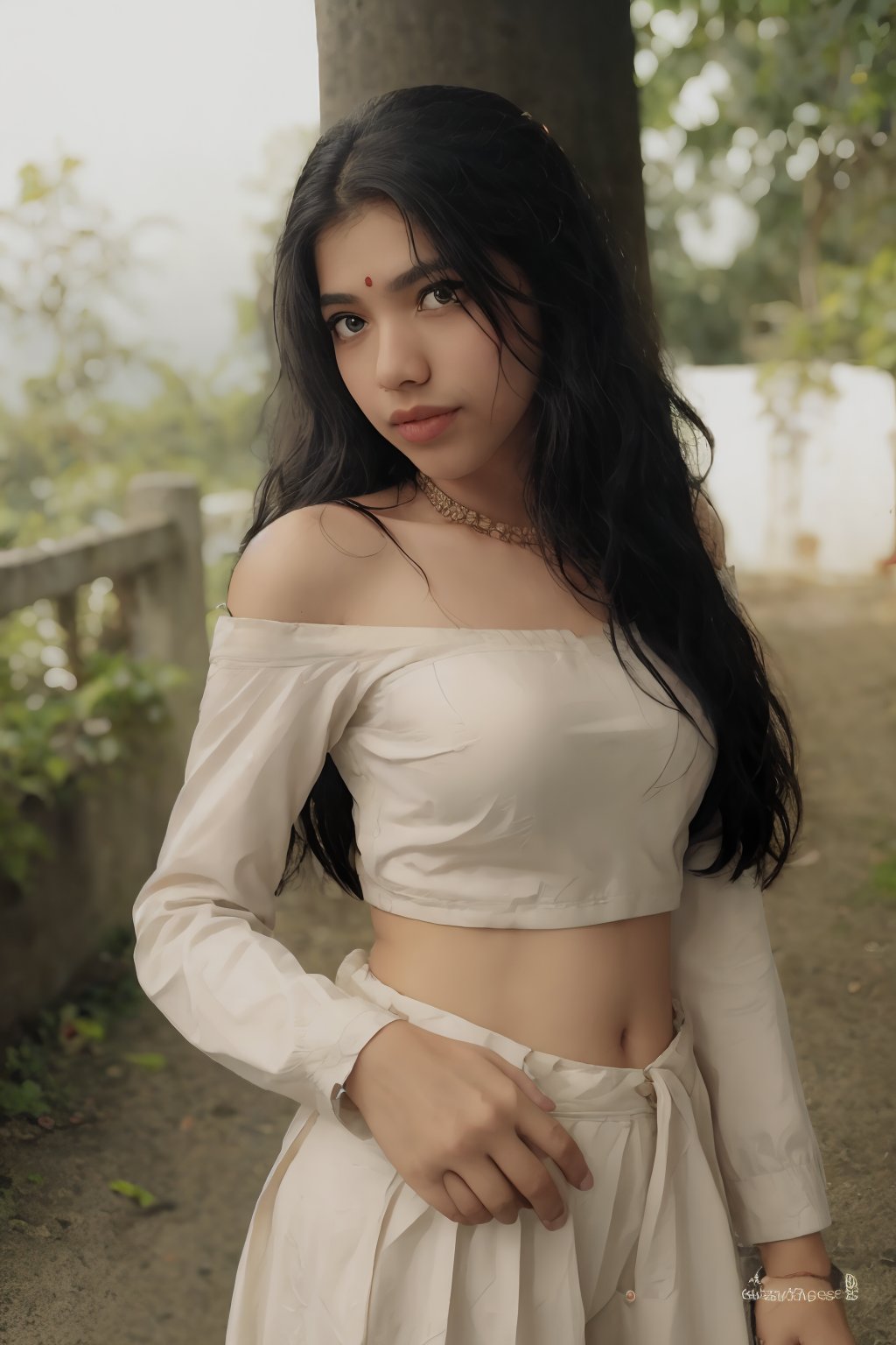 (masterpiece:1.0), Fully dress, (Beauty shot:1.3), mini skirt, 
photo of a beautiful woman,long curly hair,black hair,(litle Mole),  formal, off shoulder, long_sleeves, navel. suit, shirt, bracelet, jewelry, ring, brown_shirt, skirt, jacket, necklace, pants, belt, black_coat,

(looking_at_viewer, open mouth, smile, :1.2), black perfect eyes, perfect skin, detailed skin, skin blemish,

(standing pose), (full body),depth of field, (detailed face:1.2), (detailed eyes:1.2), (detailed background),comprehensive cinematic, photography, (gradients), colorful,(((outdoor))),trees,detailed landscape, visual key

shot on a Hasselblad H6D-400c with a Voigtländer Nokton 55mm f2.5 lens,Sahana,perfect,1 girl,Kerala girl ,Paru,Mallu 18 old babe