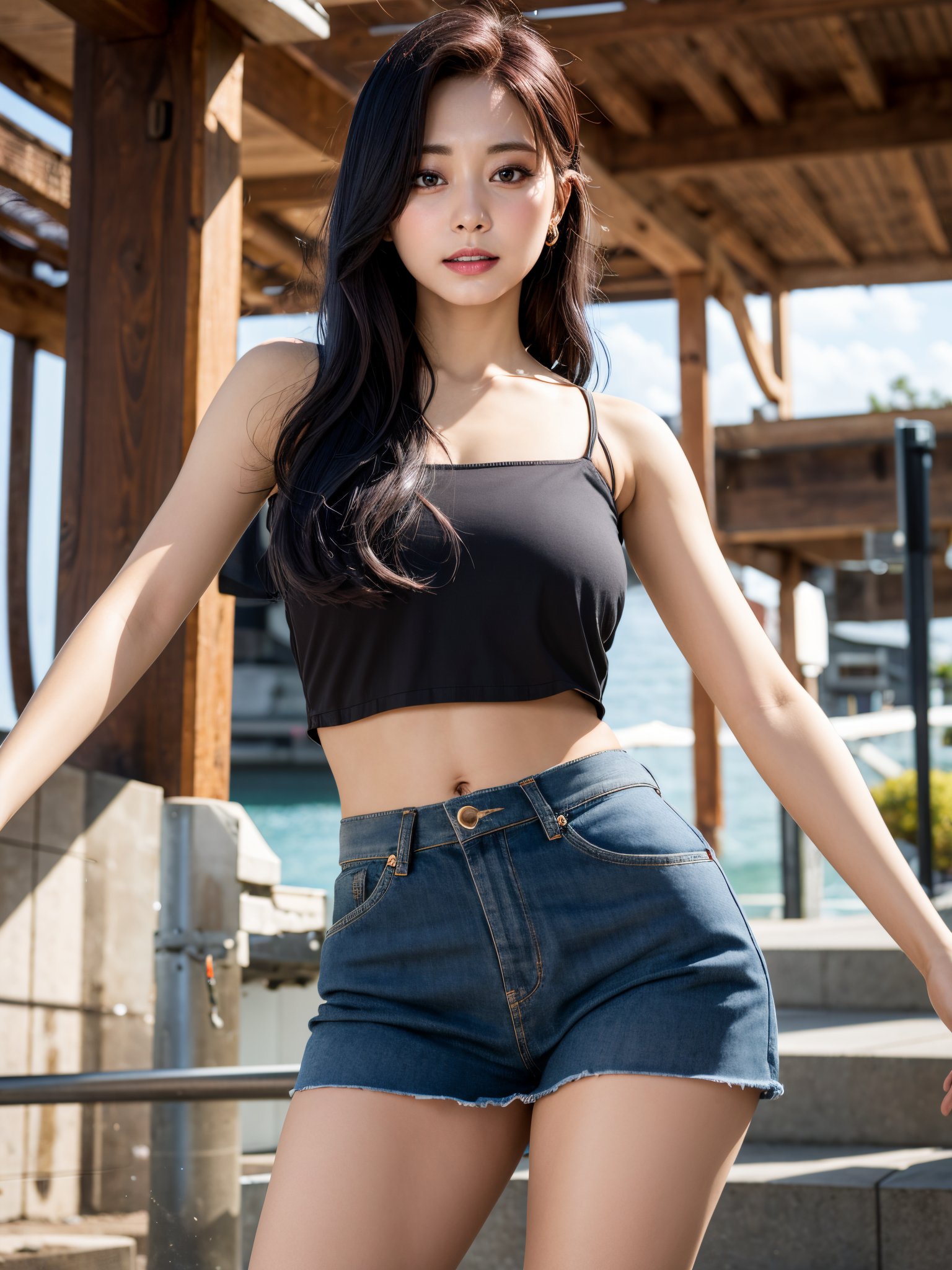 Tzuyu,  1girl,  solo,  realistic,  looking at viewer,<lora:EMS-254541-EMS:1.000000>