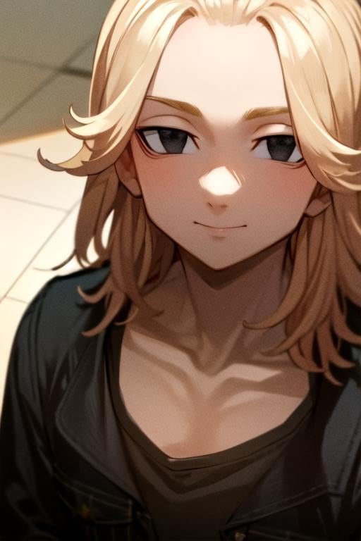 (best quality:1.1), (masterpiece:1.4), wallpaper, looking at viewer, upper body, , , , 1boy, solo, male focus, <lora:manjirou_sano:0.96>, manjirou_sano, blonde hair, black eyes, , , , 32k resolution