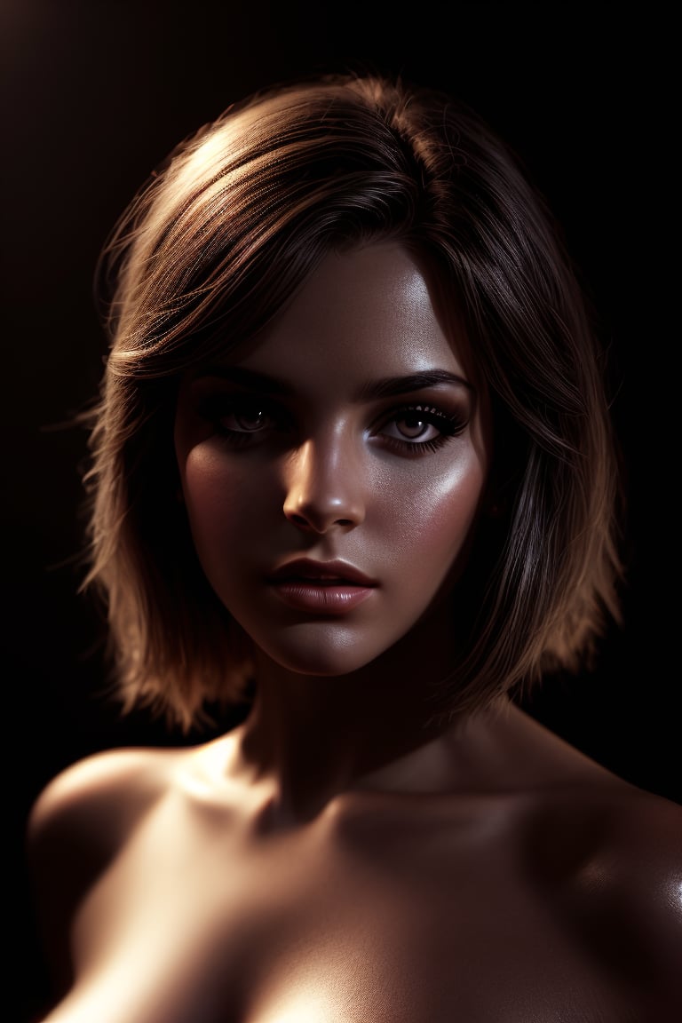 facing viewer, best quality, night, Highres, sharp focus, femme fatale, seductive expression, (diffused lighting, shadow composition:1.2), noir, photorealistic, (high detailed skin:1.2), skin texture, film grain