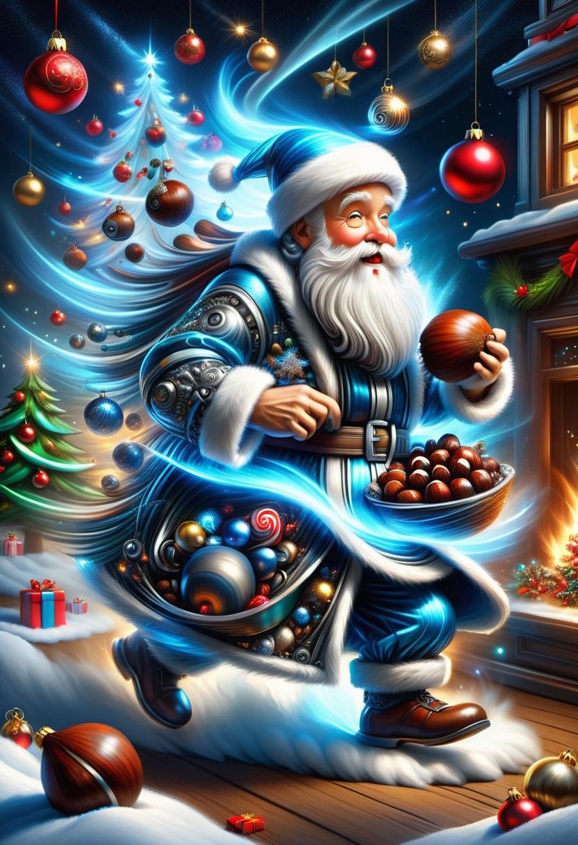 hyper detailed masterpiece, dynamic, awesome quality, DonMFmaXL digital christmas art, compassion, roasted chestnuts,santa claus figurines, overflowing with love and goodwill, recessed lighting, ,  <lora:DonMFmaXL-000008:1>