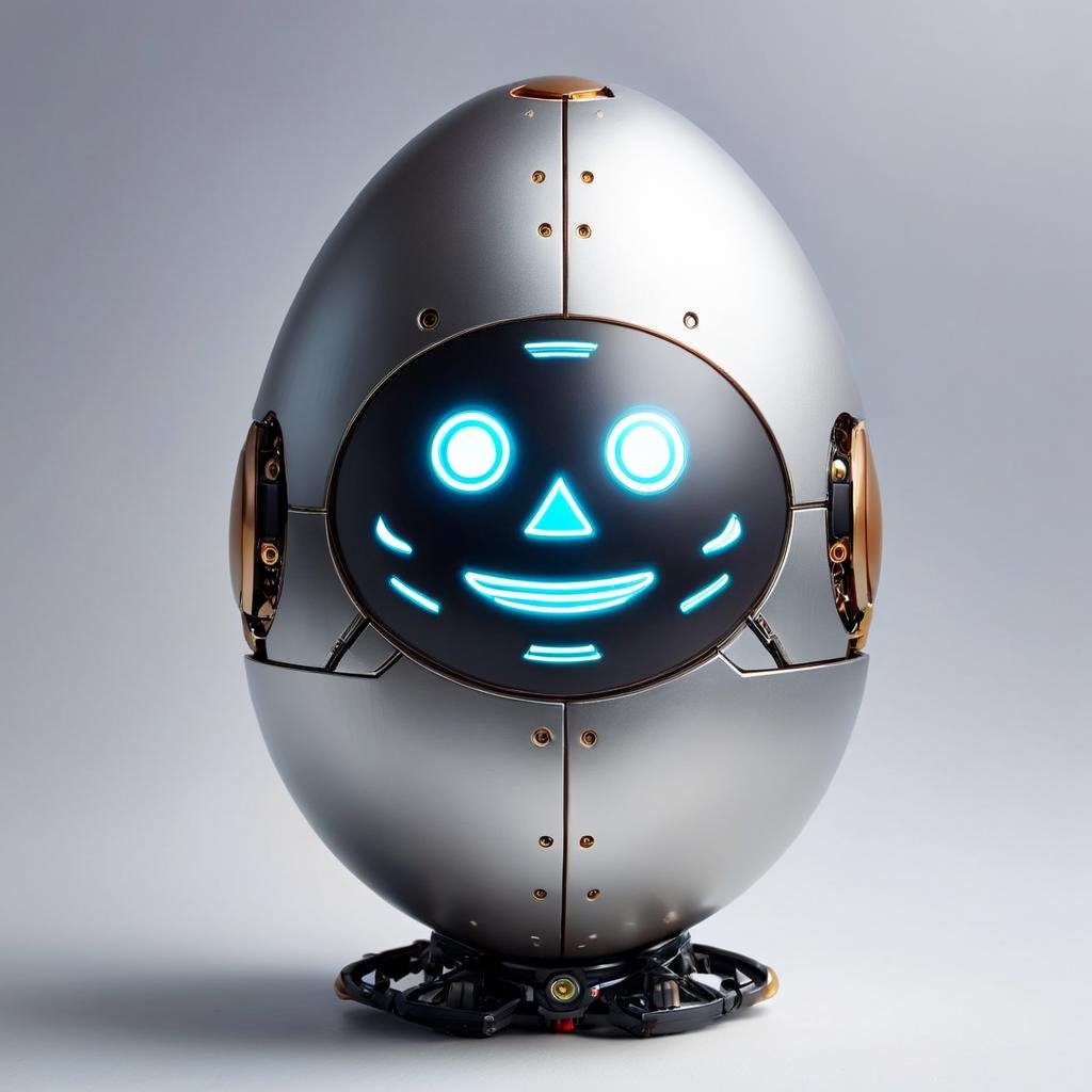 masterpiece, best quality, robot, egg-art <lora:egg-art-000006:0.75>