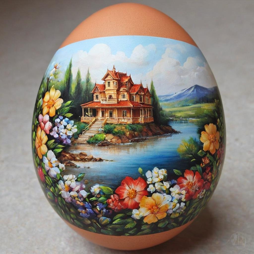 egg, masterpiece, best quality, a house, egg-art <lora:egg-art-000006:0.8>