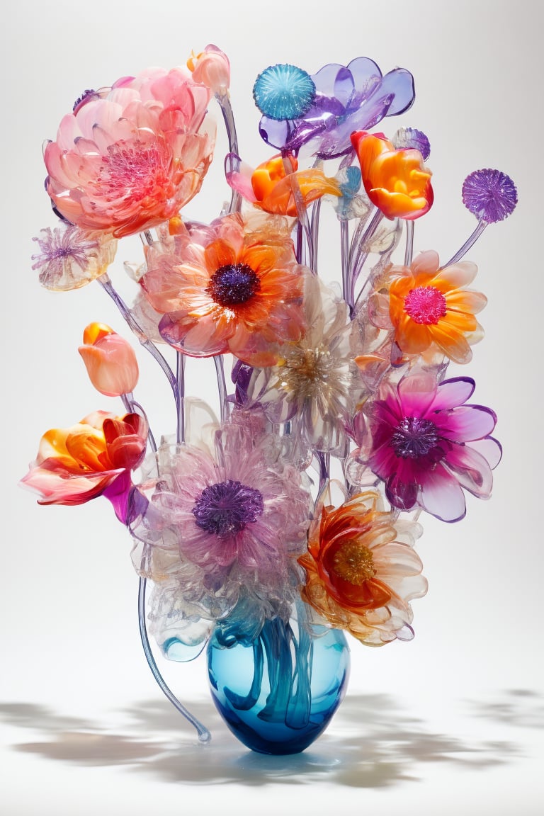 glass flower bouquet