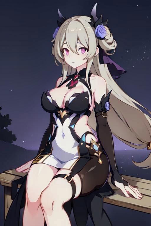 rita, honkai impact 3rd, girl in saree, is hottie, sexy figure, ((realistic, in a garden sitting on a bench, morning scene))